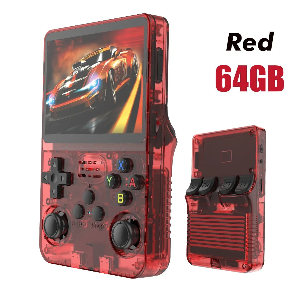 64G/128G R36S Retro Handheld Video Game Console Linux System 3.5 Inch IPS Screen R35s Pro Portable Pocket Video Player Games