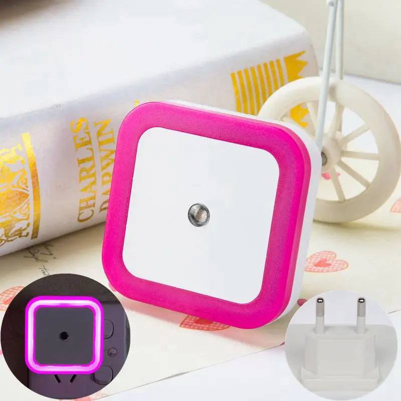 Veilleuse LED sans fil avec détecteur de mouvement, mini veilleuse avec prise UE/US pour chambre d'enfant, chambre à coucher et salon