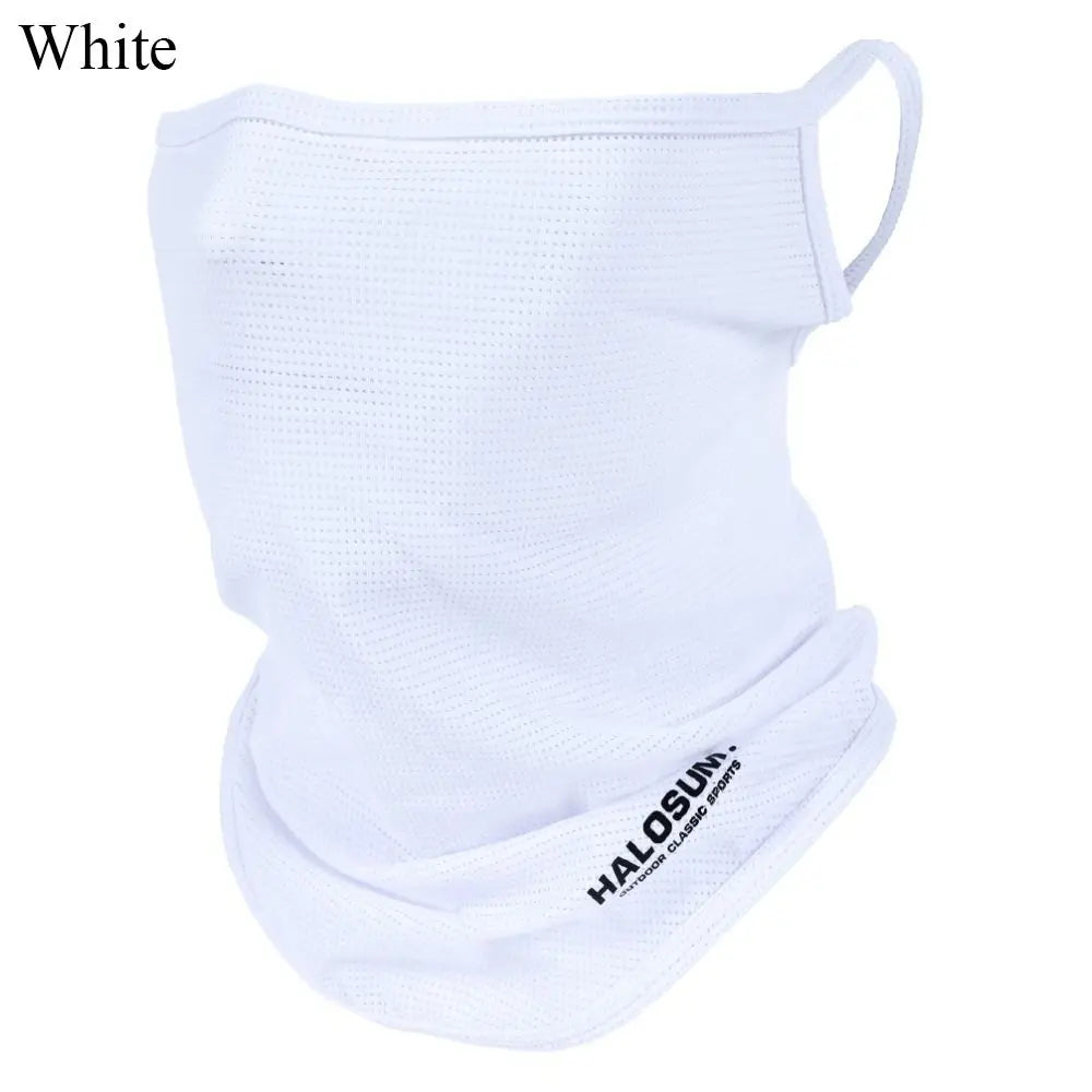 Cagoule intégrale en soie glacée d'été respirante, protection solaire et UV, écharpe de moto, cache-cou, protection solaire pour vélo
