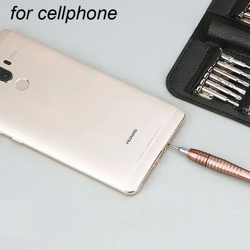 Jeu de Mini tournevis de précision 25 en 1, tournevis Torx électronique, Kit d'outils de réparation d'ouverture pour iPhone caméra montre tablette PC