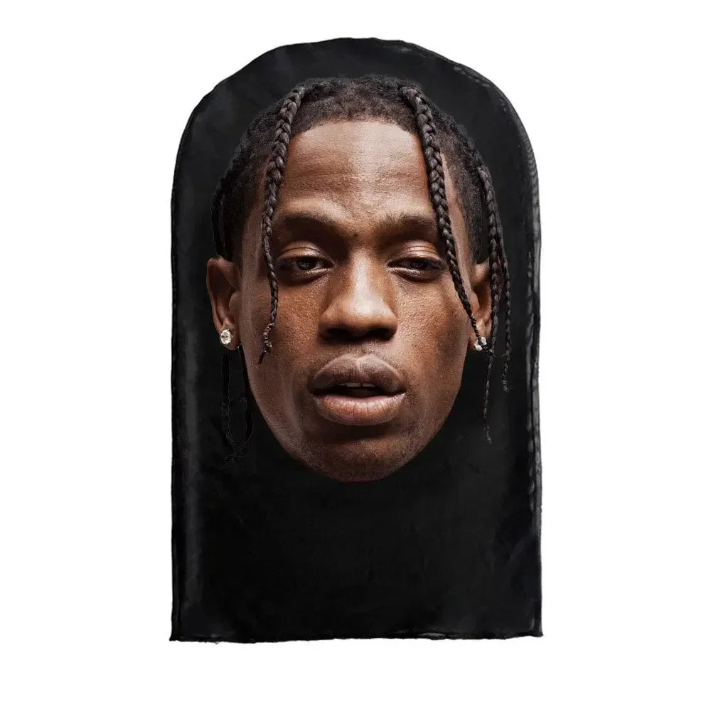 Masque Kanye imprimé en 3D pour cosplay, masque intégral en maille extensible pour hommes et femmes, déguisement de rôle, cagoule tendance pour Halloween