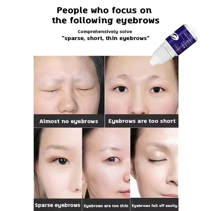 Sérum pour une croissance rapide des sourcils et des cils, produit anti-chute, prévient la calvitie, sourcils plus fournis, plus épais et plus longs, maquillage des sourcils
