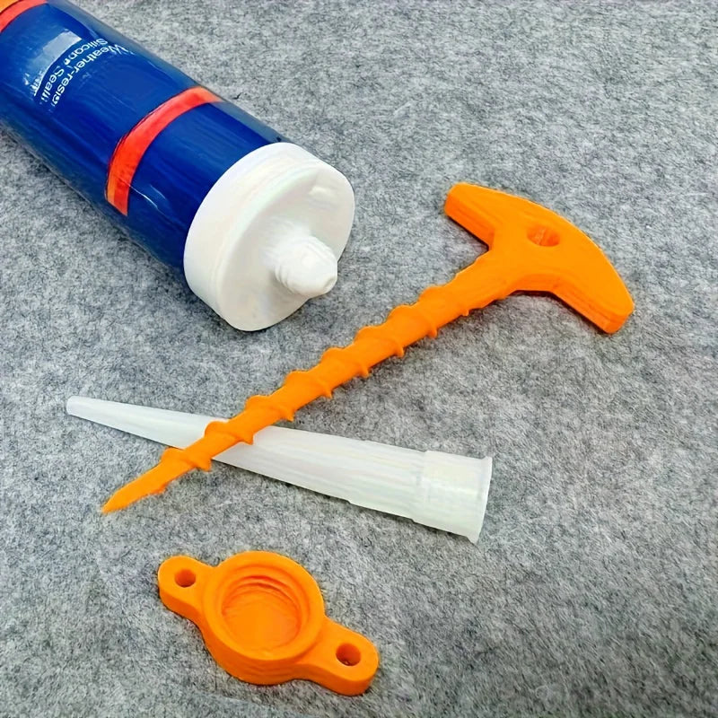 Outil de retrait du bouchon de joint en silicone et de la buse du pistolet à sceller, bouchon de joint en silicone utilisé pour les tubes à noyau ouvert afin d'empêcher un séchage rapide