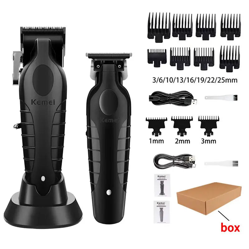 Kemei KM-2296 KM-2299 KM-1102 Kit de tondeuse à cheveux rasoir électrique pour hommes tondeuse à cheveux Machine professionnelle pour couper les cheveux