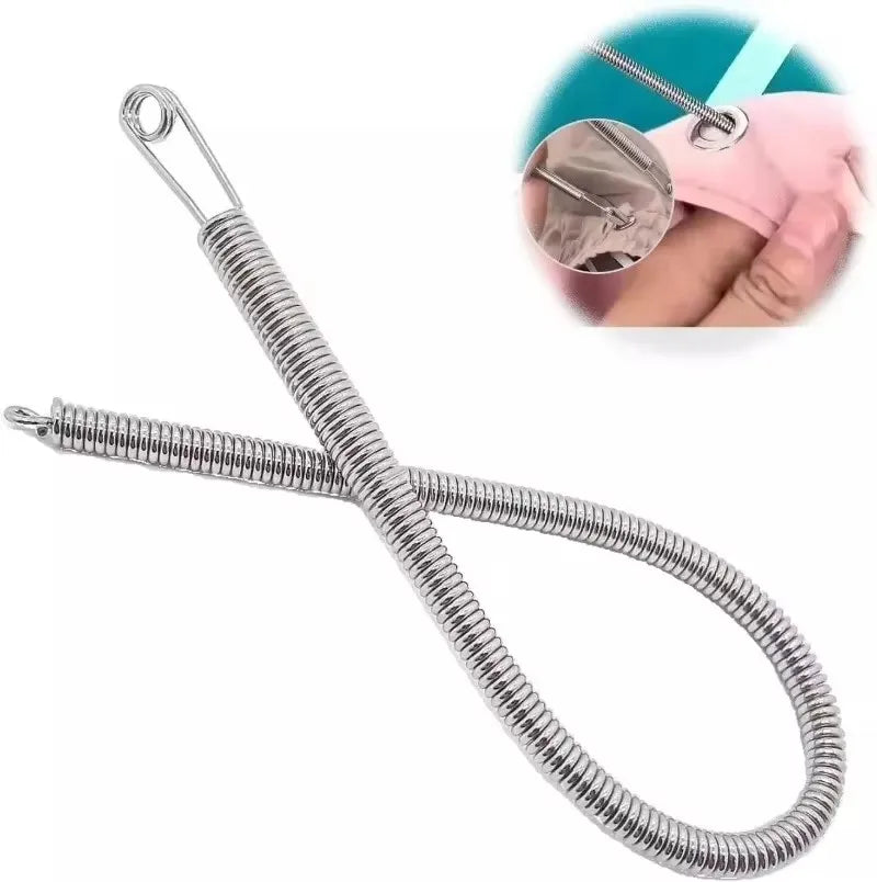 Enfile-cordons à ressort flexible, clip pour pantalons, sweats à capuche, élastiques, cordons de dentelle, fil à coudre soi-même