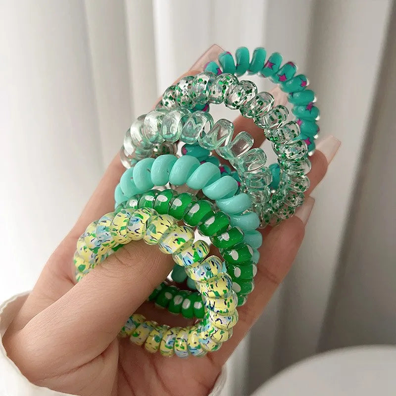 Clearance_200PCS Women Girls Colorful Nylon Elastic Hair Bands Ponytail Hold Small Hair Tie Rubber Bands Scrunchie Hair Accessor