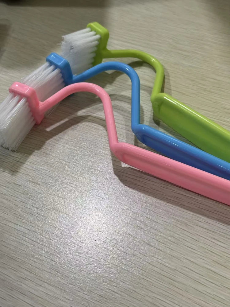 Brosse de toilette incurvée à long manche (1/2/3 pièces) - Outils de nettoyage en profondeur pour la maison et la salle de bain