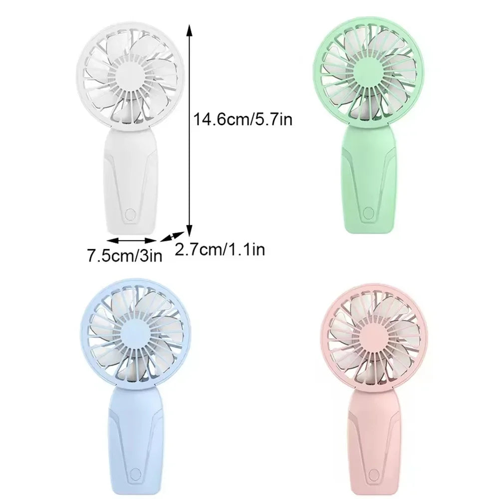 2026 New Model Noise Free Rechargeable Mini Fan for Silent Cooling Experience Lightweight Portable Mini Pocket Fan White Fan