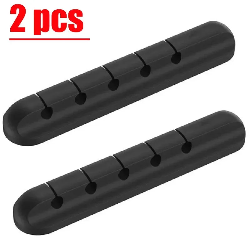 En gros Clips support de câble pour souris, casque, organisateur de fil, organisateur de câble, enrouleur de câble USB en Silicone, gestion bien rangée de bureau
