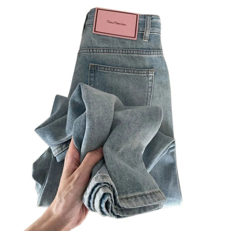 Jean Baggy à jambes larges pour femmes, Vintage Y2K Punk, taille basse, pantalon en Denim ample, Streetwear, mode poubelle Long S