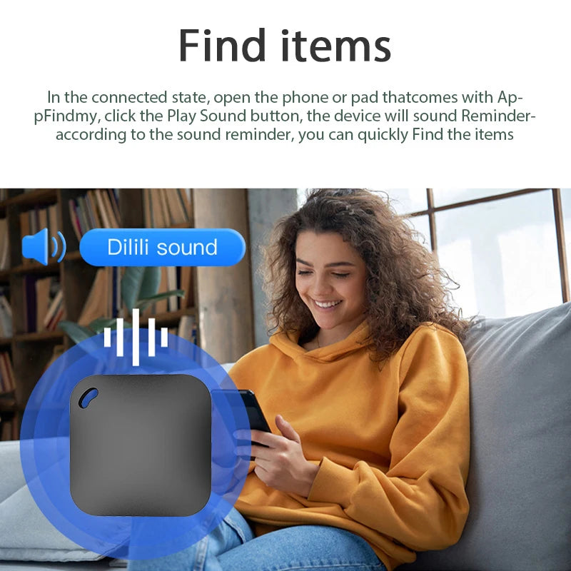 Le traqueur GPS Bluetooth intelligent fonctionne avec Apple Find My APP ITag Dispositif de rappel anti-perte Localisateur classé MFI Clé de voiture Localisateur d'enfants pour animaux de compagnie