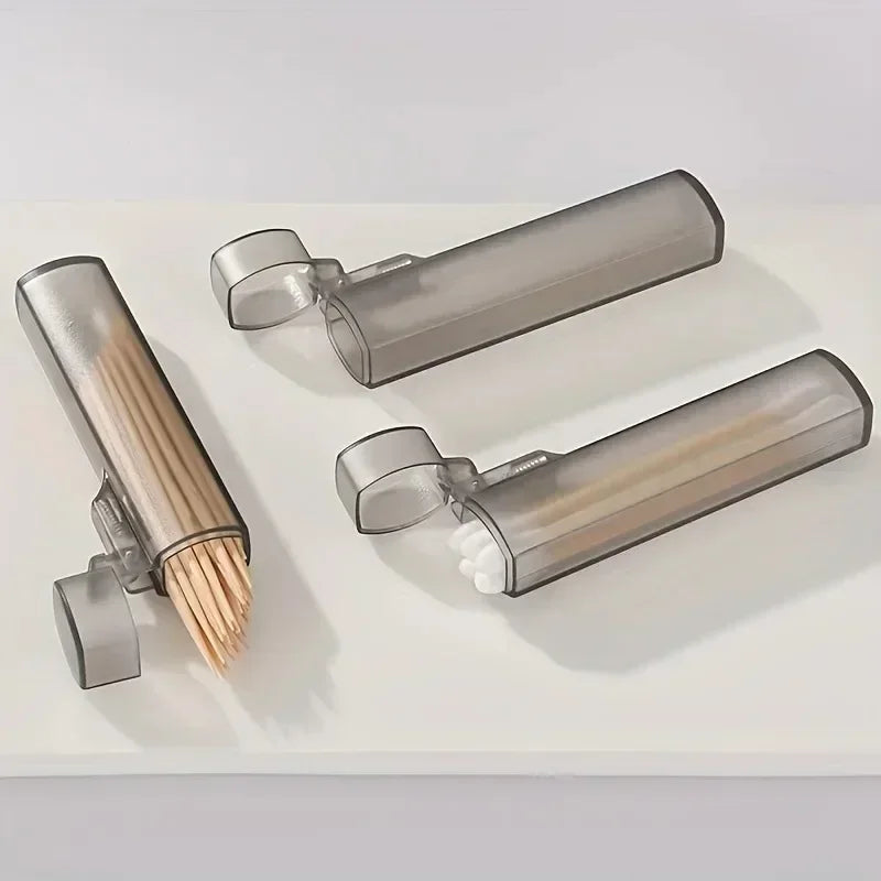 Fournitures de cuisine et de Restaurant, étui à cure-dents Portable en plastique-support transparent pour cure-dents pour les voyages en plein air