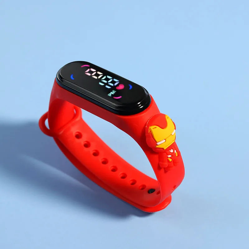 Disney Fashion Mickey Children Watches For Girls Electronic Bracelet Sports Touch LED  Doll Kids Watch Women Waterproof Clock