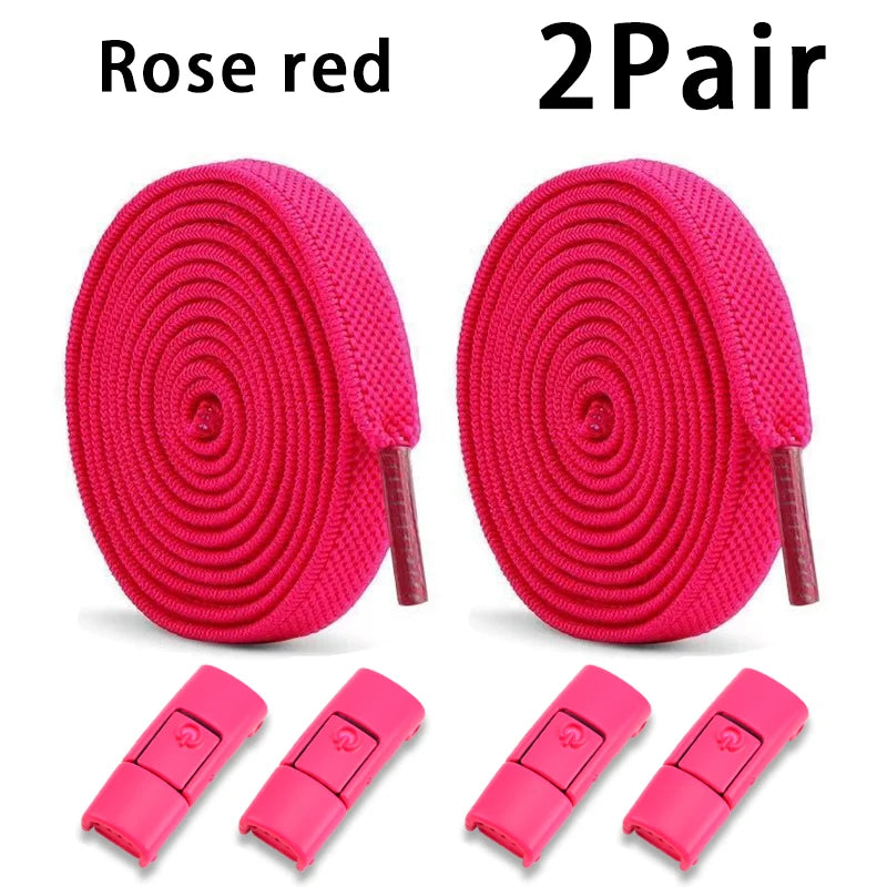 Lacets élastiques baskets Tennis sans cravate lacets de chaussure serrure lacets sans attaches enfants adulte lacet chaussures accessoires 1 paire/2 paire