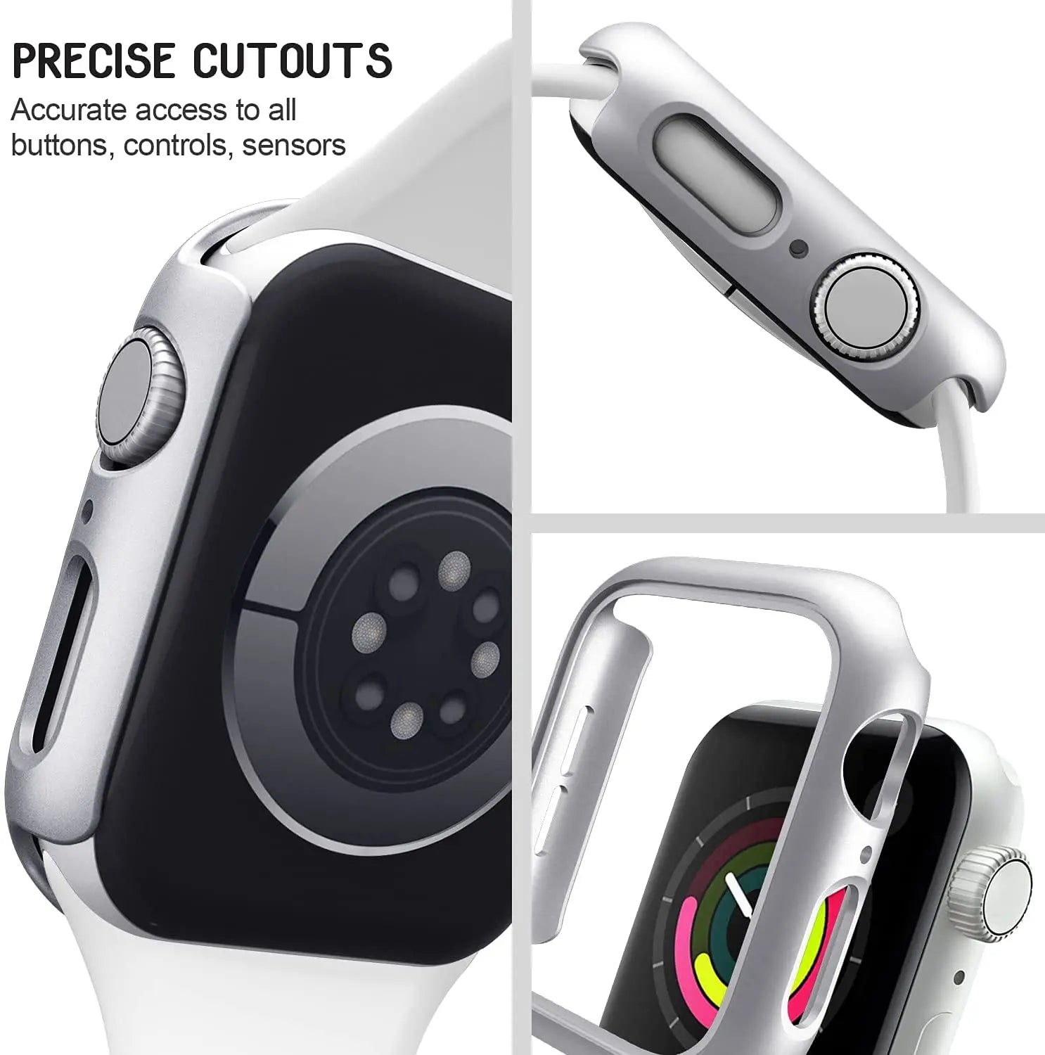 Couvercle pour boîtier de montre Apple Watch, 45mm 41mm 44mm 40mm 42mm 38mm 46 49mm, accessoires de protection PC, pare-chocs iWatch série 8 7 SE 6 5 4 3 9