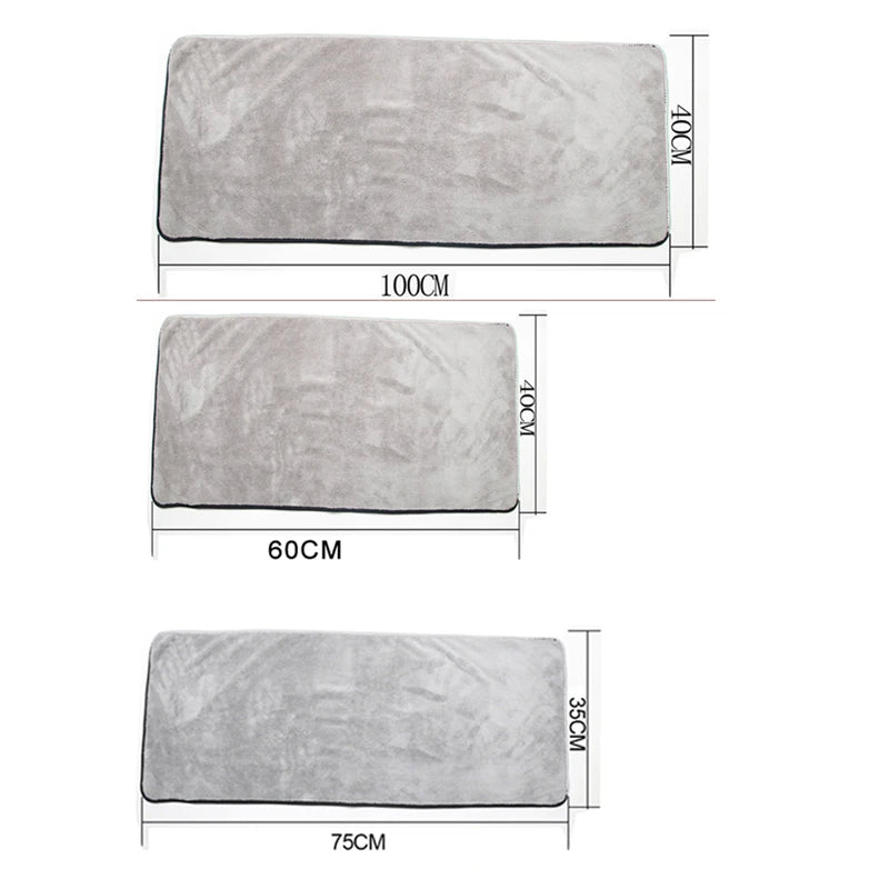 Serviette de lavage auto en microfibre SEAMETAL, super absorbante, pour le nettoyage et le séchage de votre voiture. Chiffons multifonctionnels pour accessoires de lavage auto