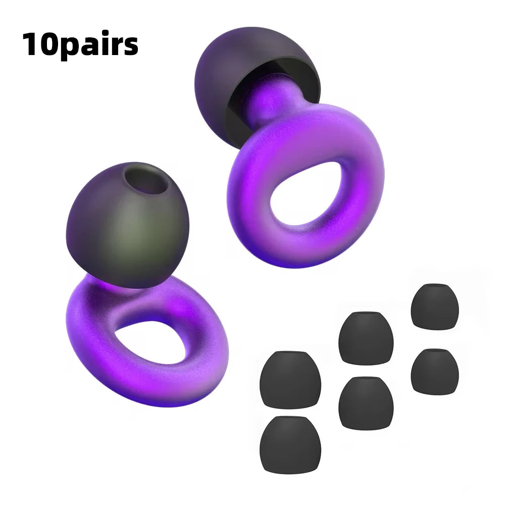Silicone Earplugs for Swimming Sleep Noise Cancel Noise Reduction-Soundproof Reduce Disturbances -Quality Earplugs