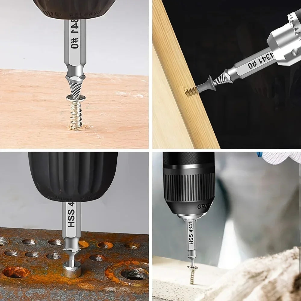 Jeu d'extracteurs de vis endommagés, foret HSS, acier rapide, dissolvant cassé, petit Kit de retrait facile et rapide, outils électriques