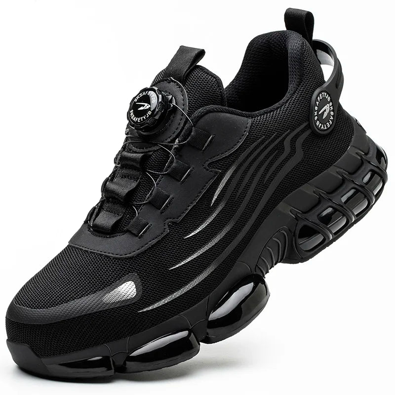 Bottes de sécurité imperméables pour hommes, bottes de travail à bout en acier indestructible, chaussures de sécurité Anti-écrasement et résistantes aux coups de couteau, Botas Para Hombre