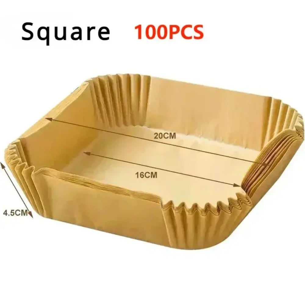 Papier Cuisson, ustensiles de cuisine jetables, moules à pâtisserie carrés et ronds, plaque de barbecue, tampon antiadhésif, accessoires de cuisine