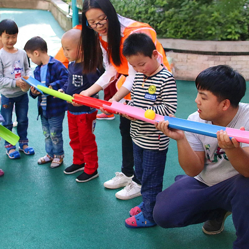 Jeu d'extérieur amusant pour enfants : balle en forme de U, transmission, collaboration d'équipe, entraînement sensoriel, jeu interactif parent-enfant