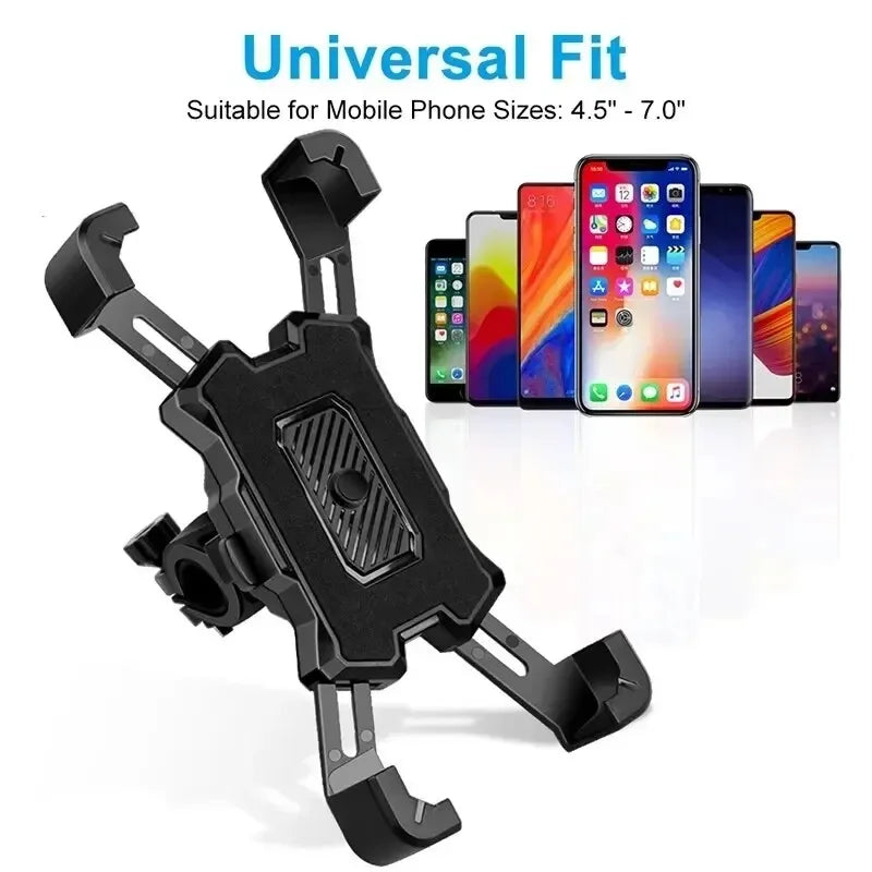 360° Rotatable Electric Bicycle Phone Holder for Smartphone Riding MTB Bike Moto Motorcycle Stand GPS Bracket Non-slip Cycling