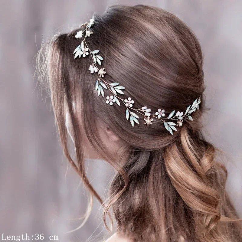 Bandeaux et diadèmes fleuris luxueux, accessoires de coiffure de mariage pour femmes, bijoux de cheveux de mariée, bandeau de mariée, coiffe, serre-tête de fête