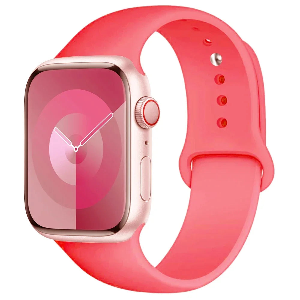 Bracelet en Silicone pour bracelet de montre Apple 44mm 45mm 40mm 41mm 42-38mm 45mm bracelet de sport série iwatch 8 7 6 5 4 3 SE 9 Ultra 2 49mm