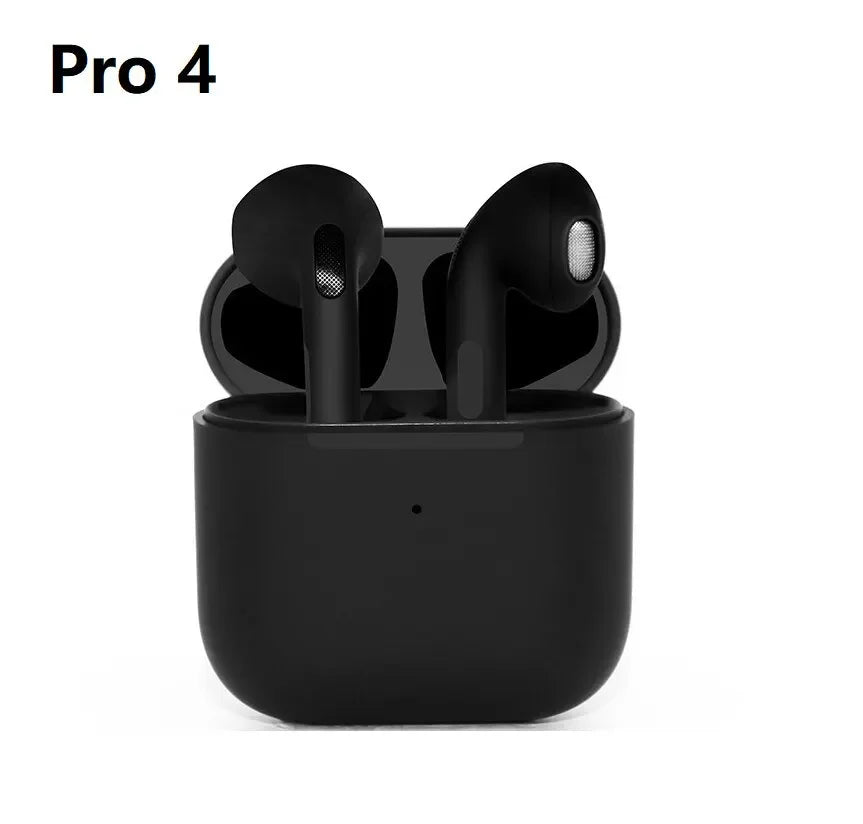 Écouteurs sans fil TWS originaux Fone Bluetooth intra-auriculaires Pro4 compatibles avec tous les smartphones