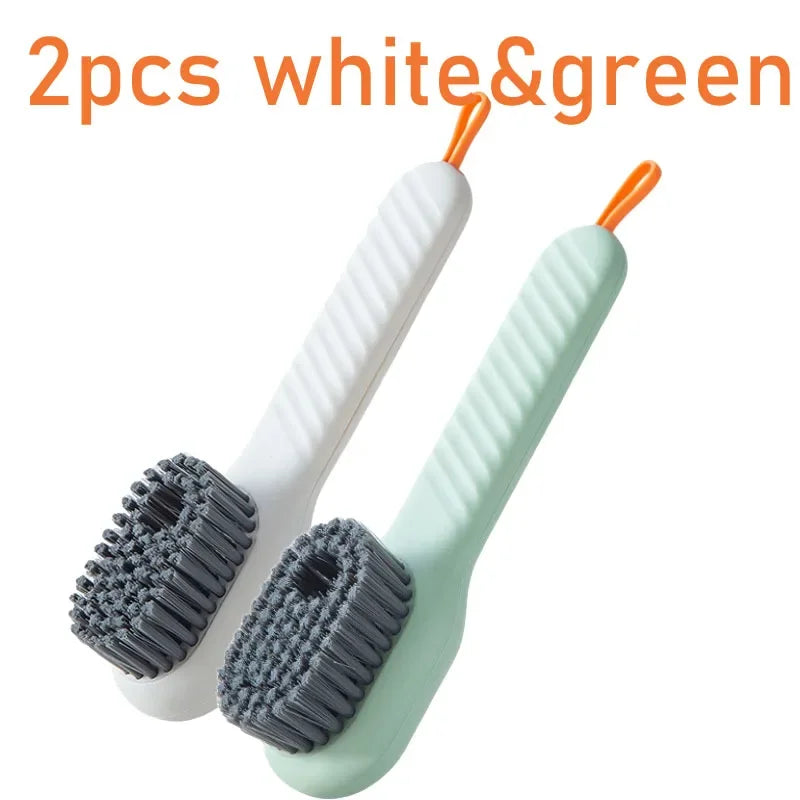 Cleaning Brush Soft Bristled Liquid Shoe Brush Long Handle Brush Clothes Brush Shoe Clothing Board Brush Household Cleaning Tool