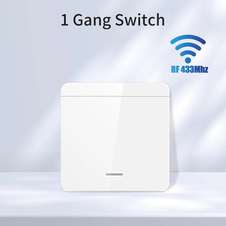 1/2/3Gang Wall Switch RF 433MHz Wireless Light Switch Tuya Smart WiFi Switch Smart Life APP Voice Control With Alexa Google Home