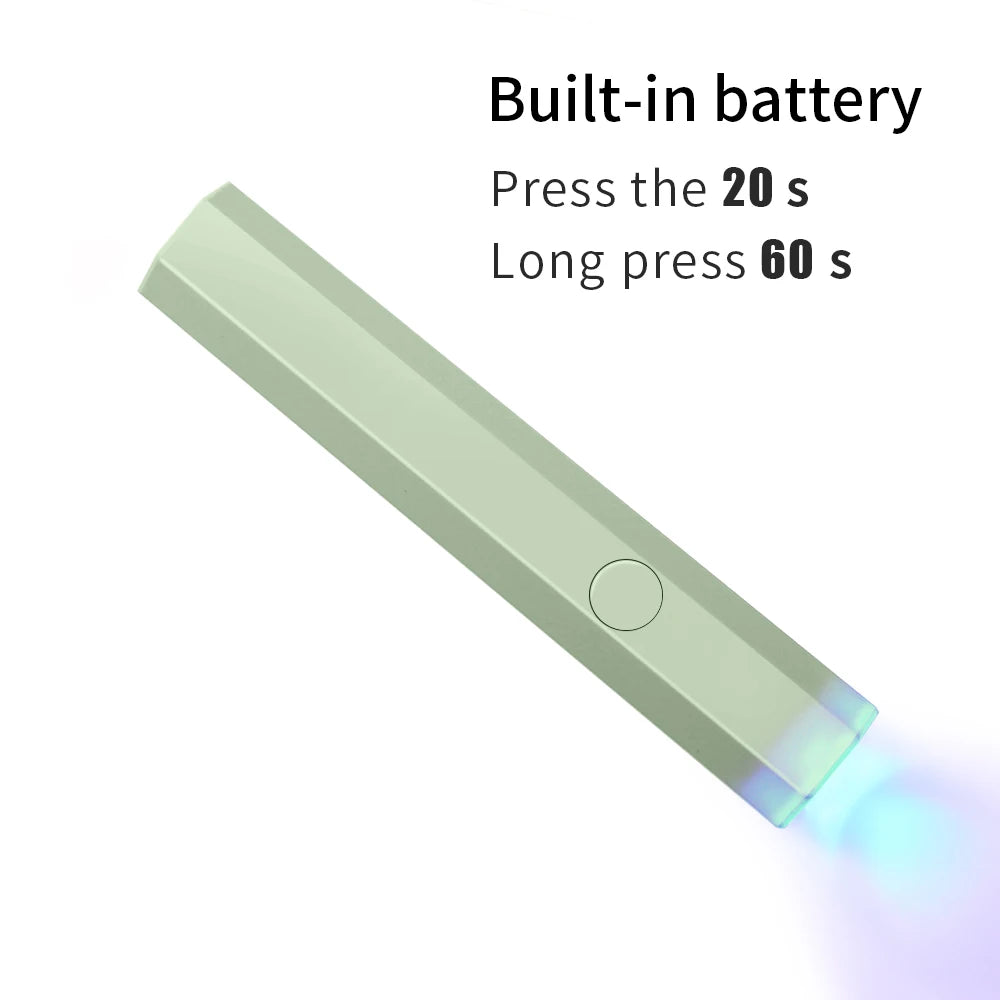 LINMANDA Rechargeable Mini UV LED Nail Lamp Handheld Nail Drying Lamp  For Curing All Gel Polish Nail Dryer Machine UV Light