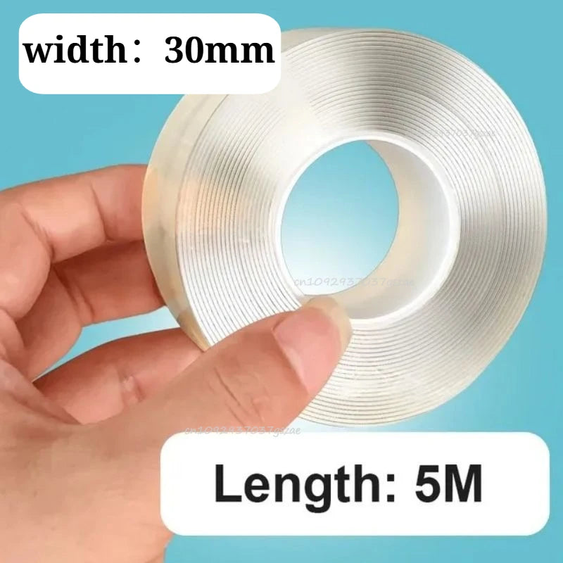 SEAMETAL – ruban adhésif Double face Super résistant, lavable, réutilisable, Transparent, sans Trace, autocollant pour voiture, maison, bureau