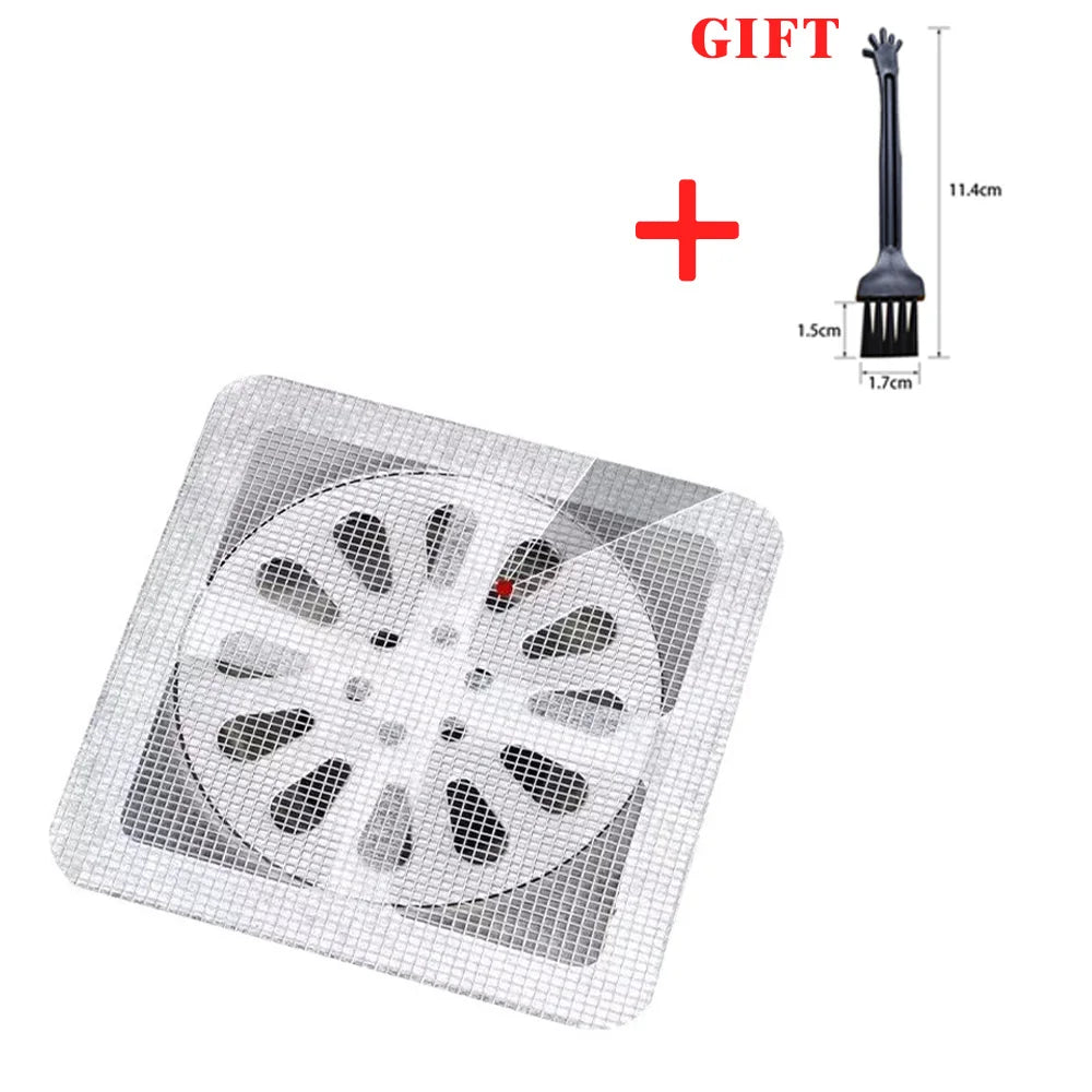 Floor Drain Sticker, Insect-proof Self-adhesive Bathroom Hair Filter Net, Sewer Filter, Kitchen Anti-blocking Mesh Net