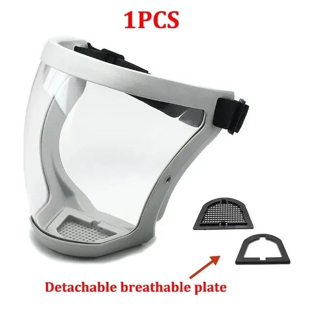 Masque de protection intégrale pour le visage, écran de protection faciale transparent, accessoires et gadgets de cuisine