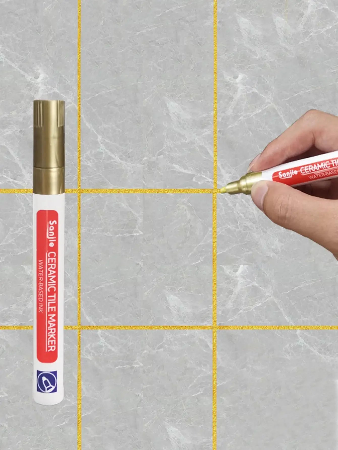 1PC Ceramic tile bathroom wall floor tile gap color repair anti-mildew waterproof whiteboard color repair pen
