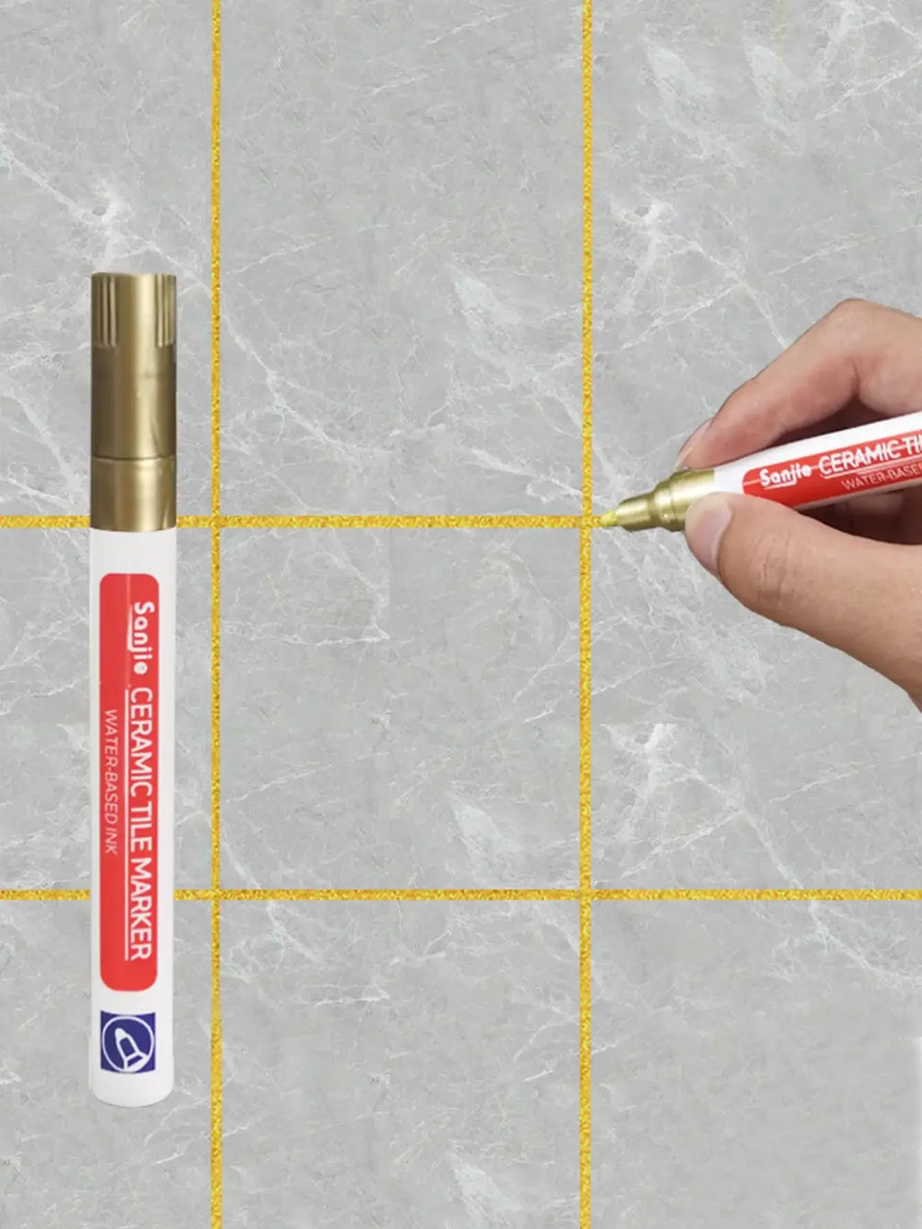 1PC Ceramic tile bathroom wall floor tile gap color repair anti-mildew waterproof whiteboard color repair pen
