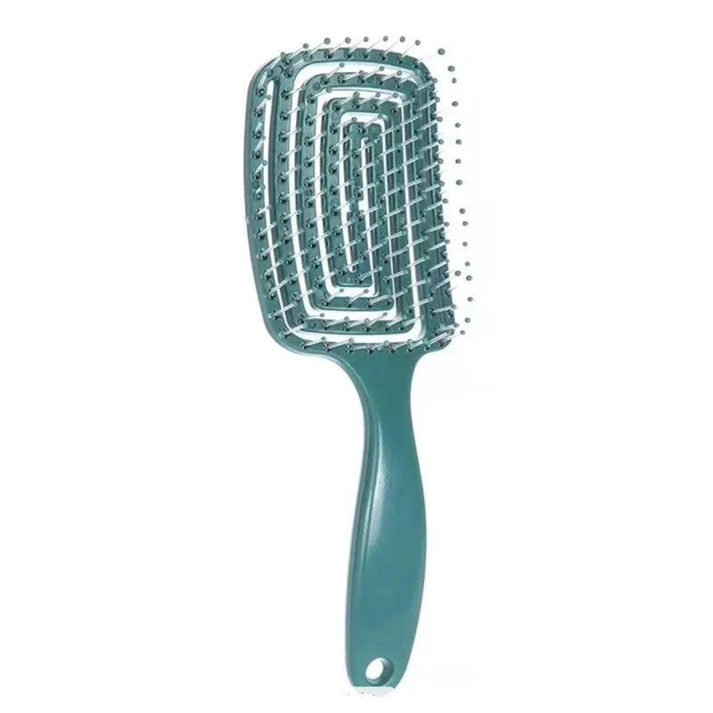 Peigne de Massage élastique ajouré, brosse à cheveux, peigne de Massage du cuir chevelu, démêlant, séchage rapide, outil démêlant, 1 pièce