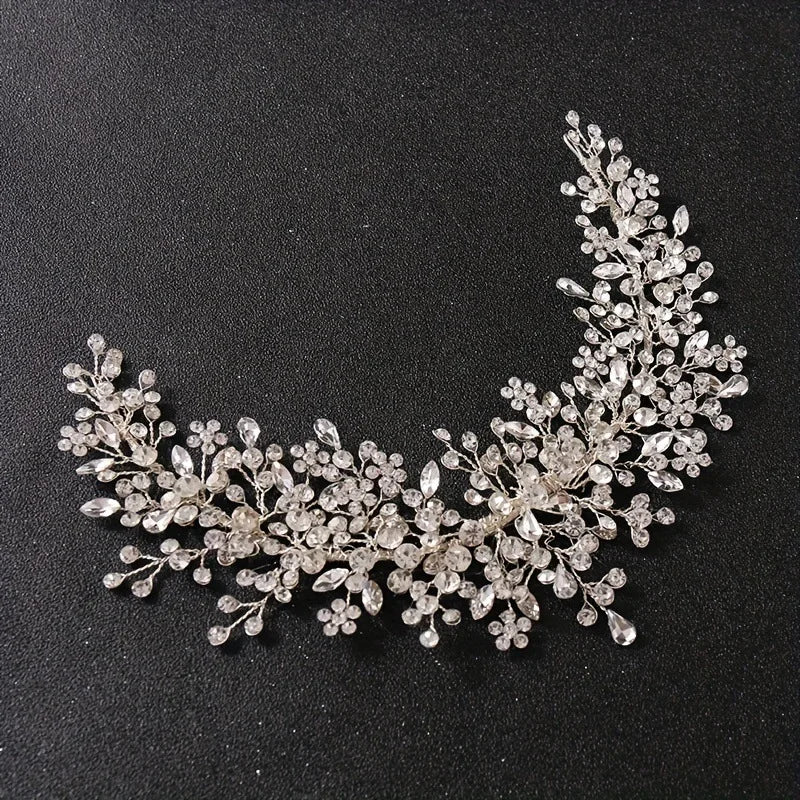 Bandeaux, diadèmes et serre-têtes de mariée en strass et cristal, accessoires de coiffure élégants pour les mariées.
