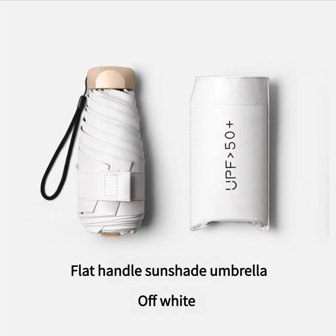 55% de réduction Mini parasol petite poche pluie parapluie vinyle pliant UV Protection ultraviolette pare-soleil poche Parasol Capsule