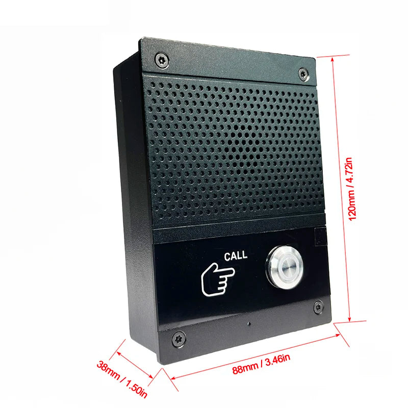 Kit interphone SIP avec commande vocale, sonnette vidéo et caméra pour maison connectée, étanche, pour extérieur et contrôle RFID.
