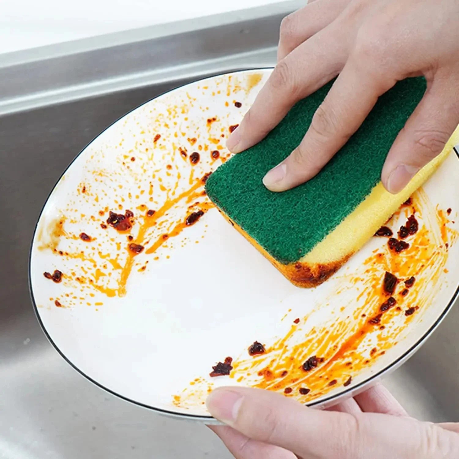 Éponge magique double face très absorbante, pot de nettoyage, éponge antirouille, brosse de nettoyage, outil de nettoyage de cuisine