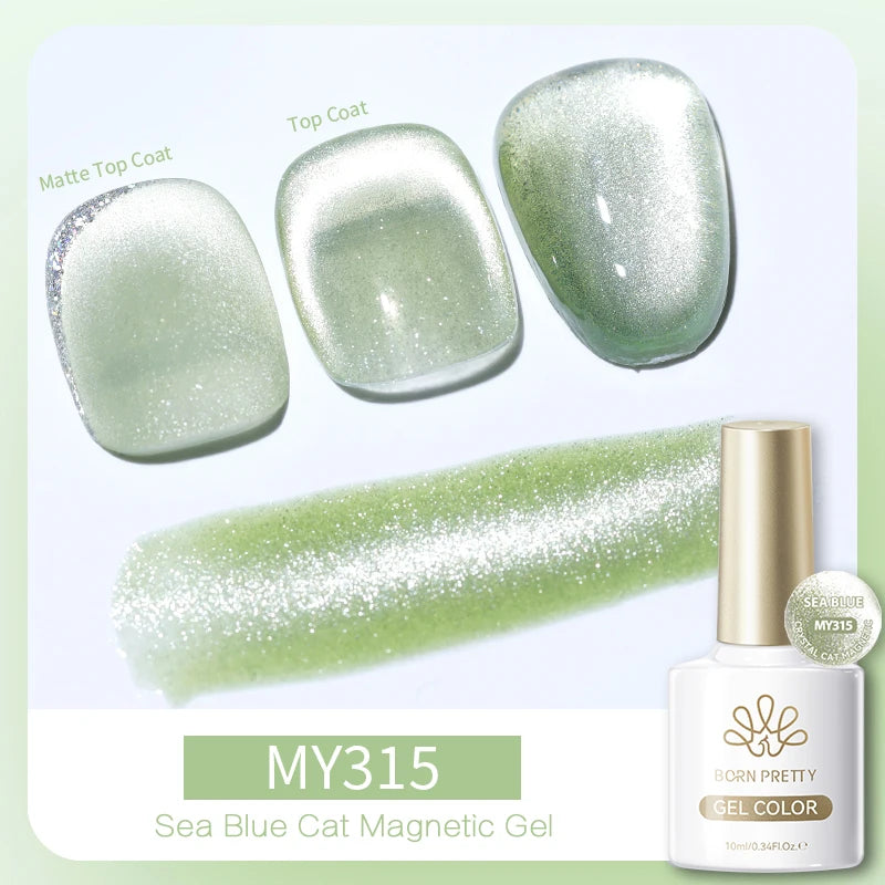 Vernis à ongles magnétique gel BORN PRETTY 10 ml Argent Clair de Couleur Chat - Accessoires pour les ongles - Vernis semi-permanent pour ongles d'automne et d'hiver