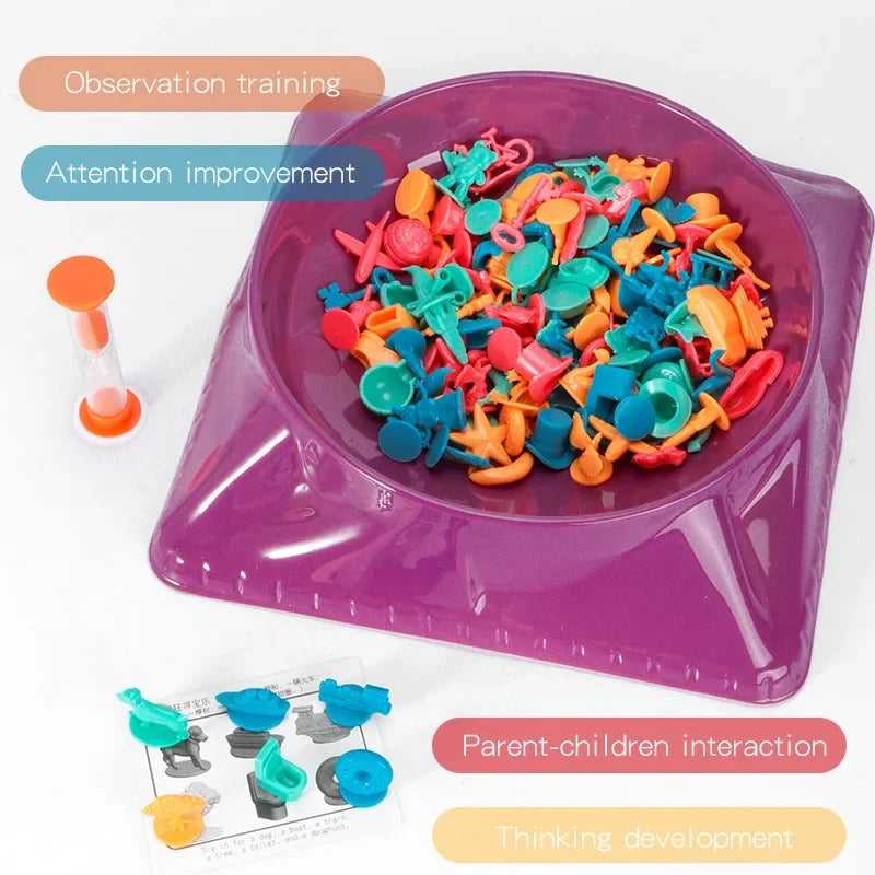 Jeu de société de cartes « Chasse au trésor folle » pour enfants, jeu d'échecs interactif et éducatif pour développer la concentration, idéal pour les fêtes de famille et les jeux de bureau