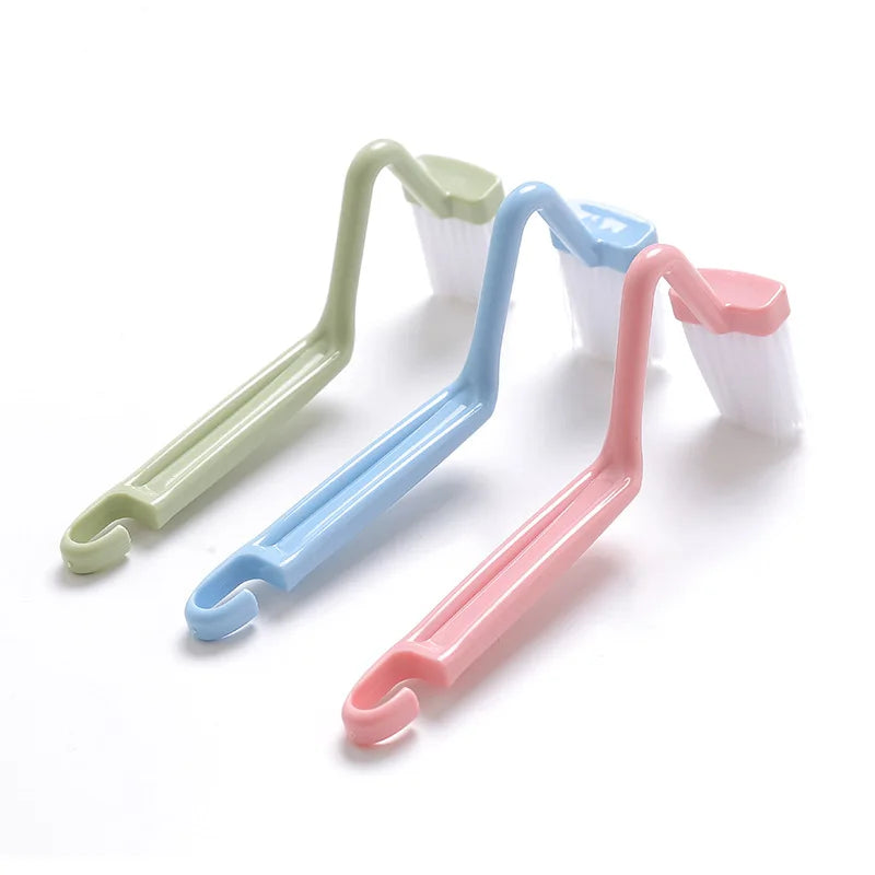 Brosse de toilette incurvée à long manche (1/2/3 pièces) - Outils de nettoyage en profondeur pour la maison et la salle de bain