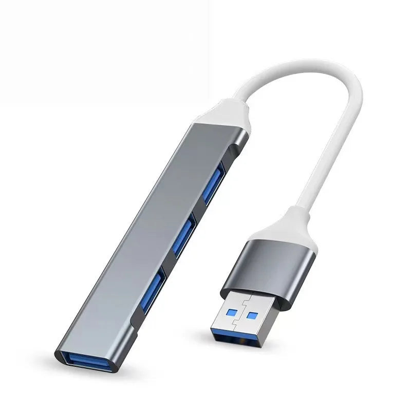 USB HUB Extender 4 Port Splitter Adapter OTG Docking Station For Phone Macbook Pro 13 15 Air PC Laptop Computer Hub