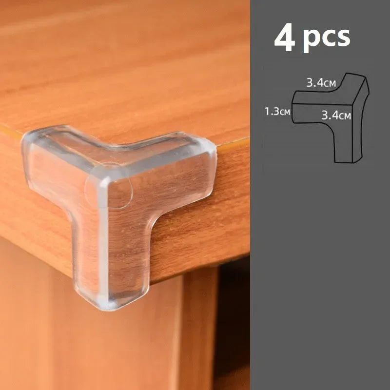 Protecteur d'angle transparent Anti-collision pour Table basse, revêtement d'angle doux pour enfants, décor de salon, 4 à 10 pièces