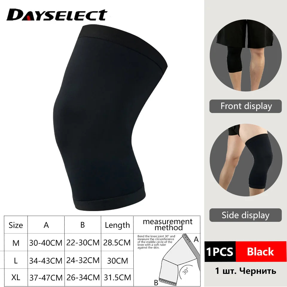 Genouillères de sport antidérapantes en Silicone, 1 pièce, protège-jambes tricotés à Compression, Fitness, course en plein air et cyclisme, escalade
