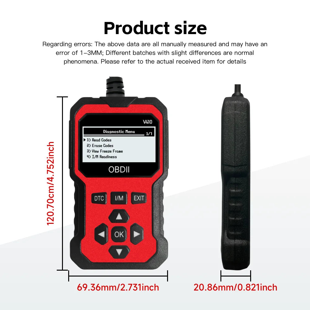 Scanner de voiture Obd2, outil de Diagnostic, lecteur de Code de défaut du moteur, lecteur de Code, peut diagnostiquer tous les Obd Ii en 1996, accord de voiture Sca