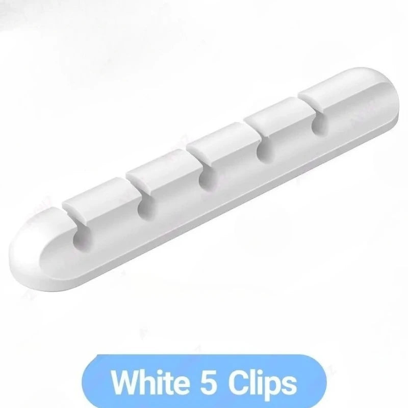 En gros Clips support de câble pour souris, casque, organisateur de fil, organisateur de câble, enrouleur de câble USB en Silicone, gestion bien rangée de bureau